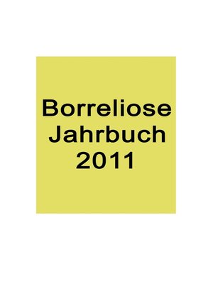 cover image of Borreliose Jahrbuch 2011